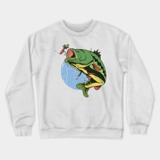 Fishing Perch Fish Crewneck Sweatshirt